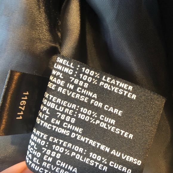 Gray Michael Kors leather jacket - Picture 6 of 7